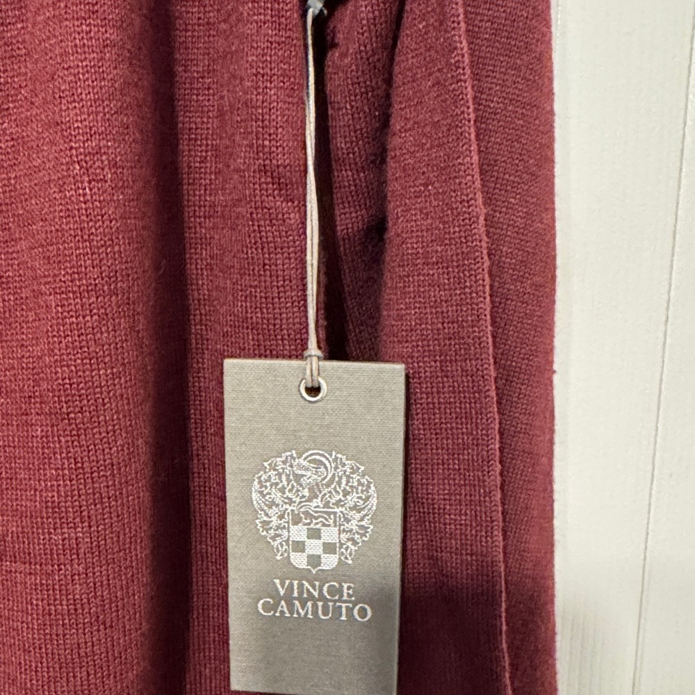 Vince Camuto burgandy sweater NWT sz M   D7 - Picture 2 of 6